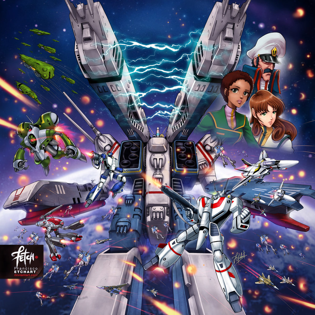 Safebooru - alien arm cannon battle black hair brown hair bruno j ...