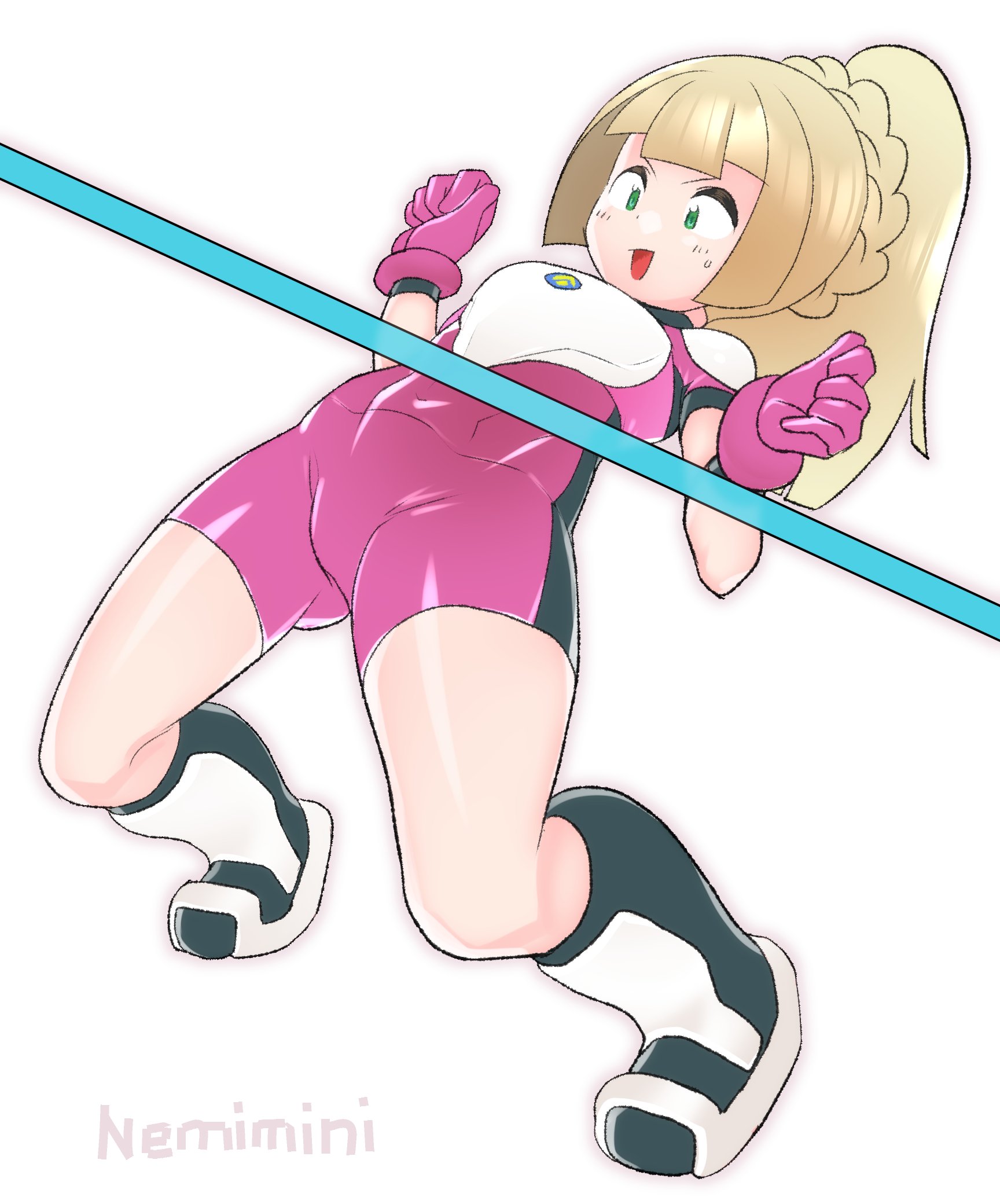 Safebooru 1girl artist name blonde hair creatures game