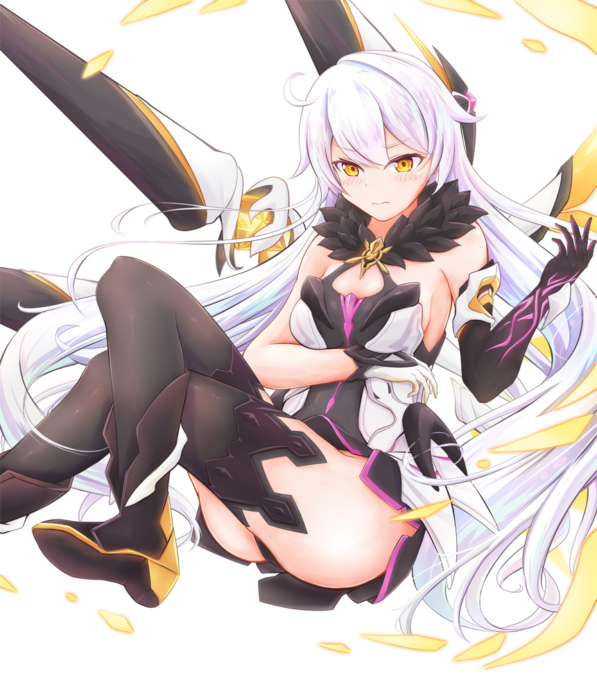 ...elbow_gloves feather_trim gloves hair_between_eyes honkai_impact kiana_k...