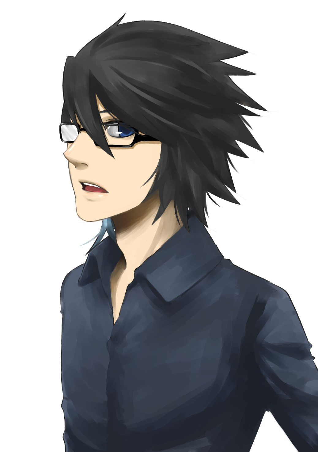 Safebooru - blue eyes glasses highres kamen rider kamen rider den-o ...