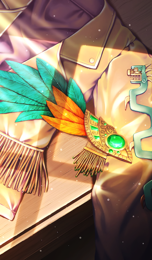 Safebooru - aztec brown jacket brown theme clothes focus commentary ...
