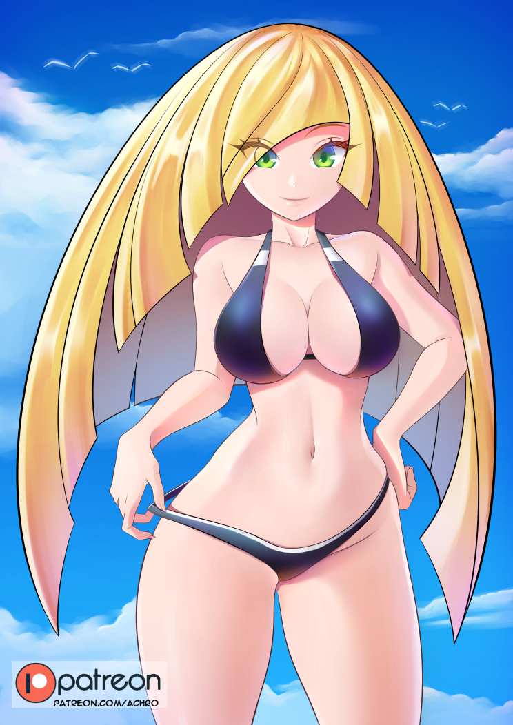 large_breasts long_hair lusamine(pokemon) nintendo patreon_username pokemon ...