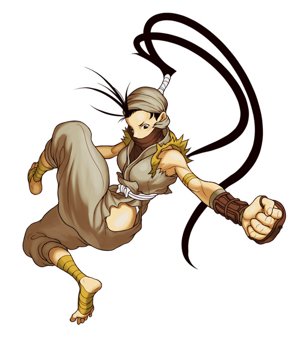 black_hair capcom feet ibuki kunoichi long_hair ninja ponytail punch punchi...