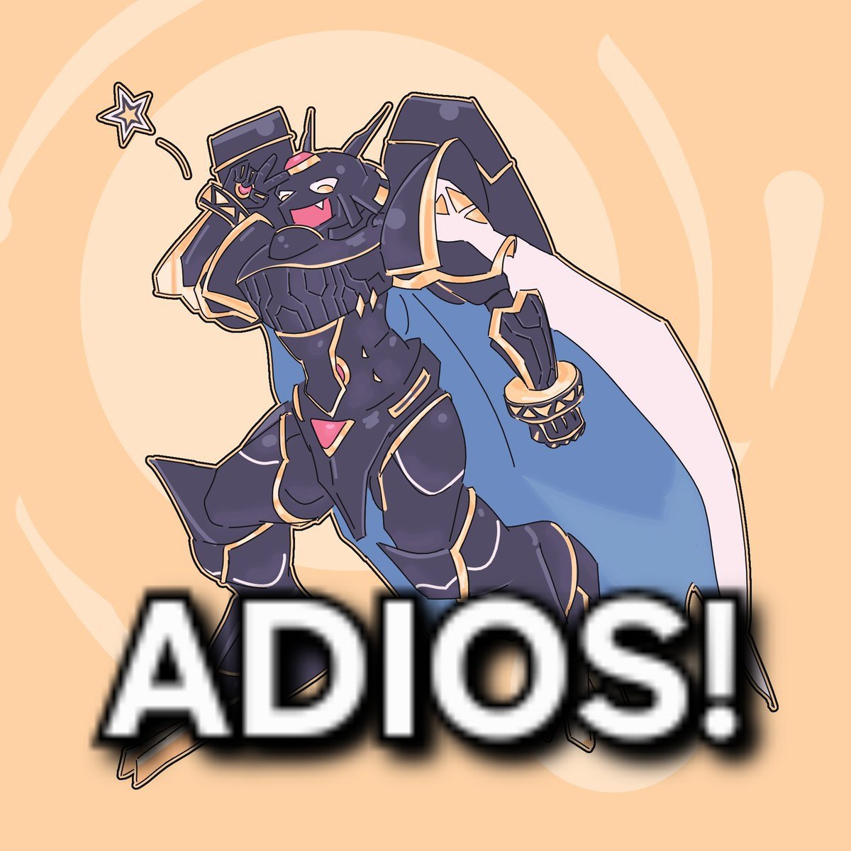 Safebooru - alphamon armor black armor black helmet cape color-les ...
