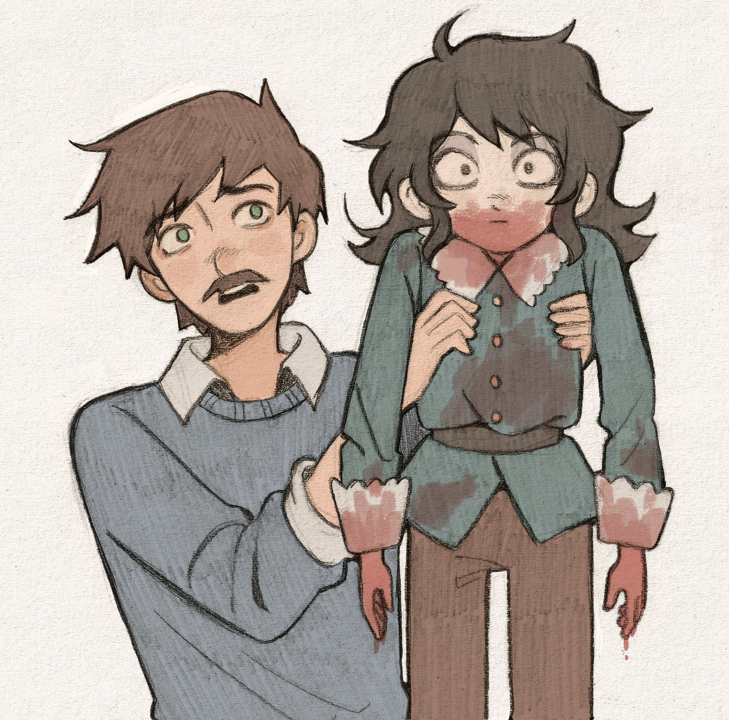 Safebooru - 2boys abaddon (haunted hotel) abaddon (human) (haunted ...
