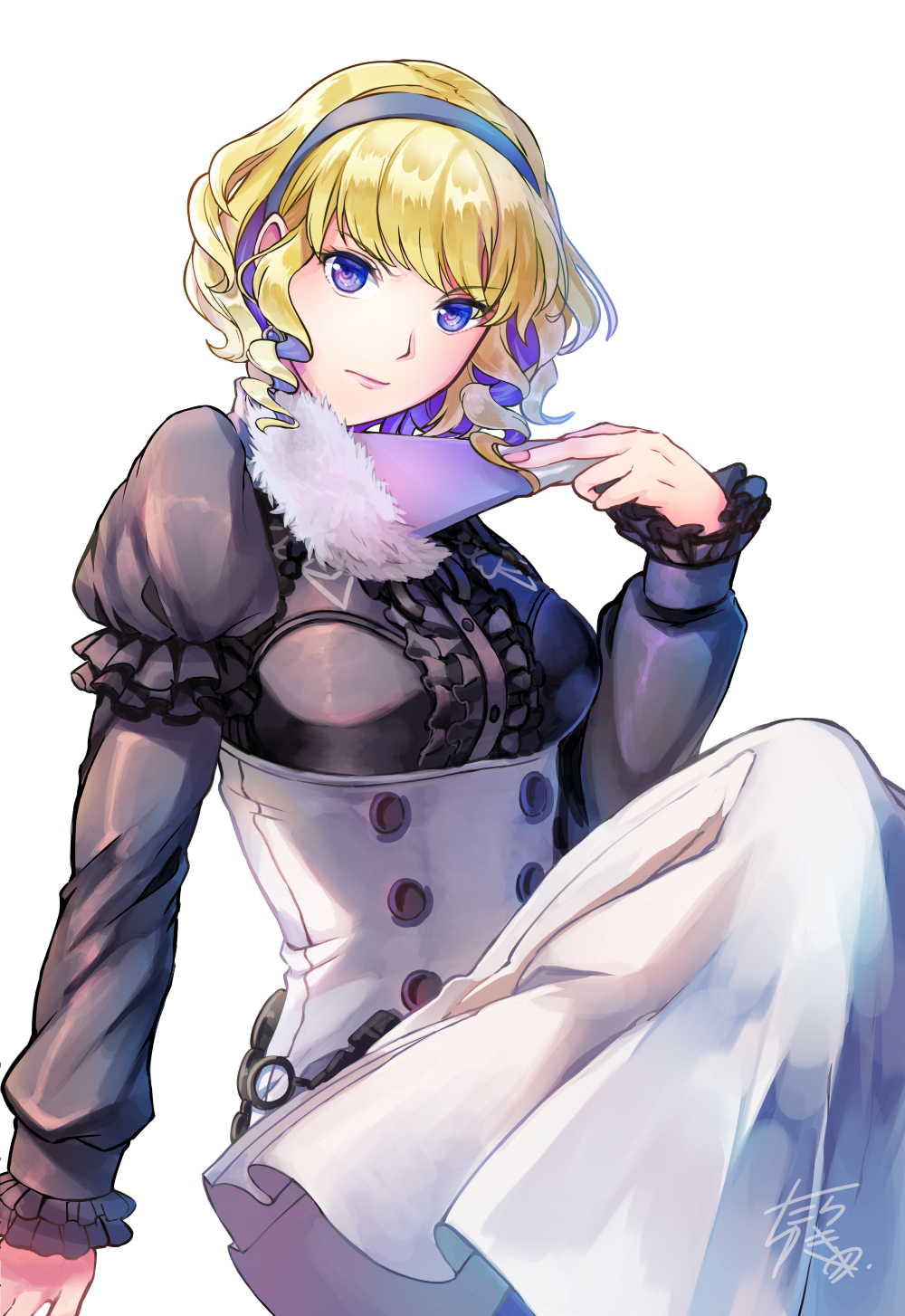 Safebooru 1girl artist name blonde hair constance (fire emblem) drill