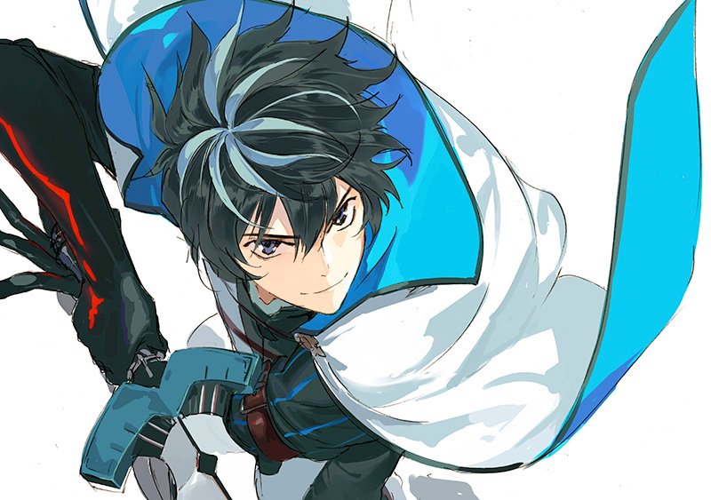 Safebooru - 1boy black hair blue eyes cape charlemagne (fate) close-up ...