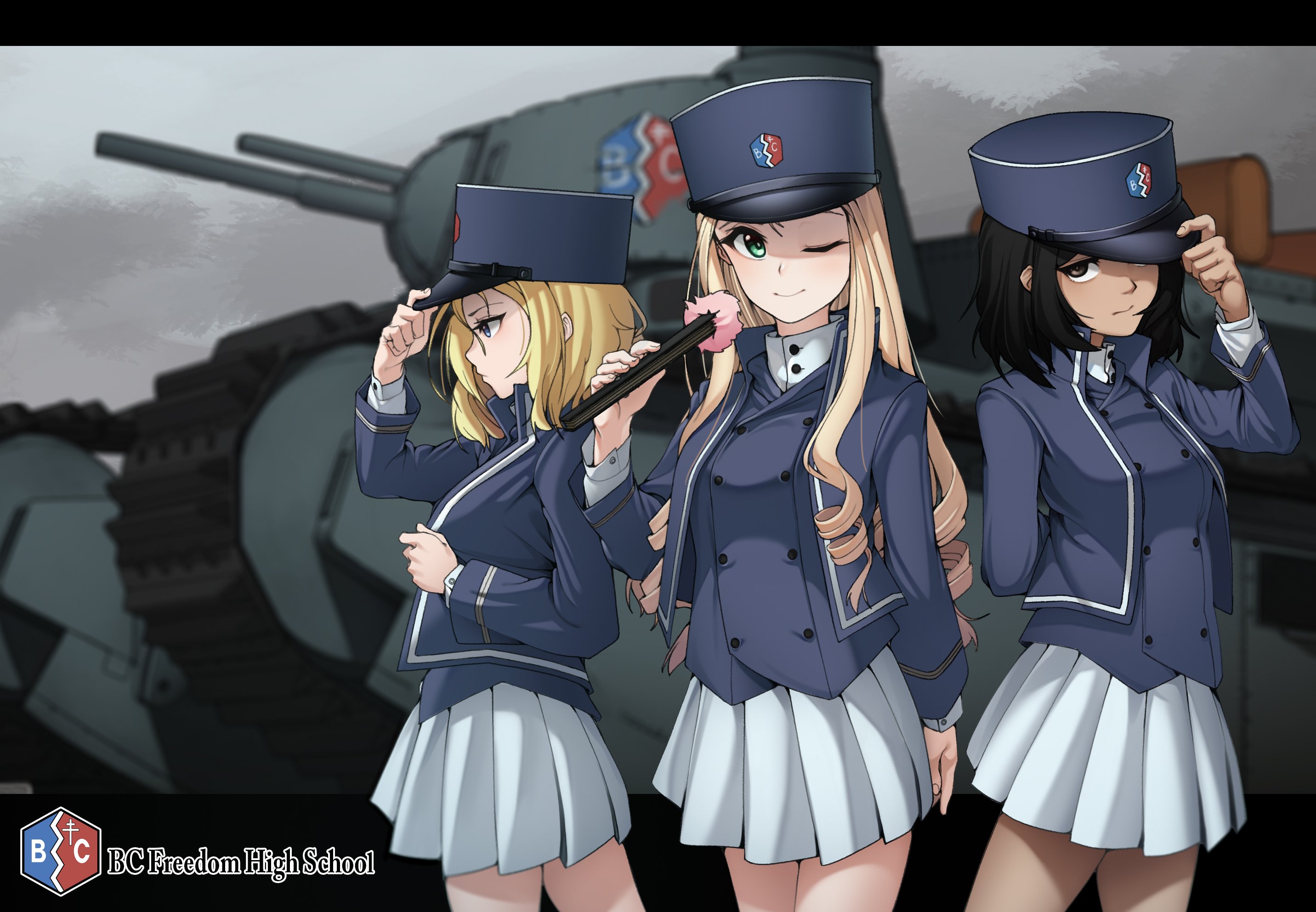 Safebooru Andou Girls Und Panzer Bc Freedom Emblem Bc Freedom 3294
