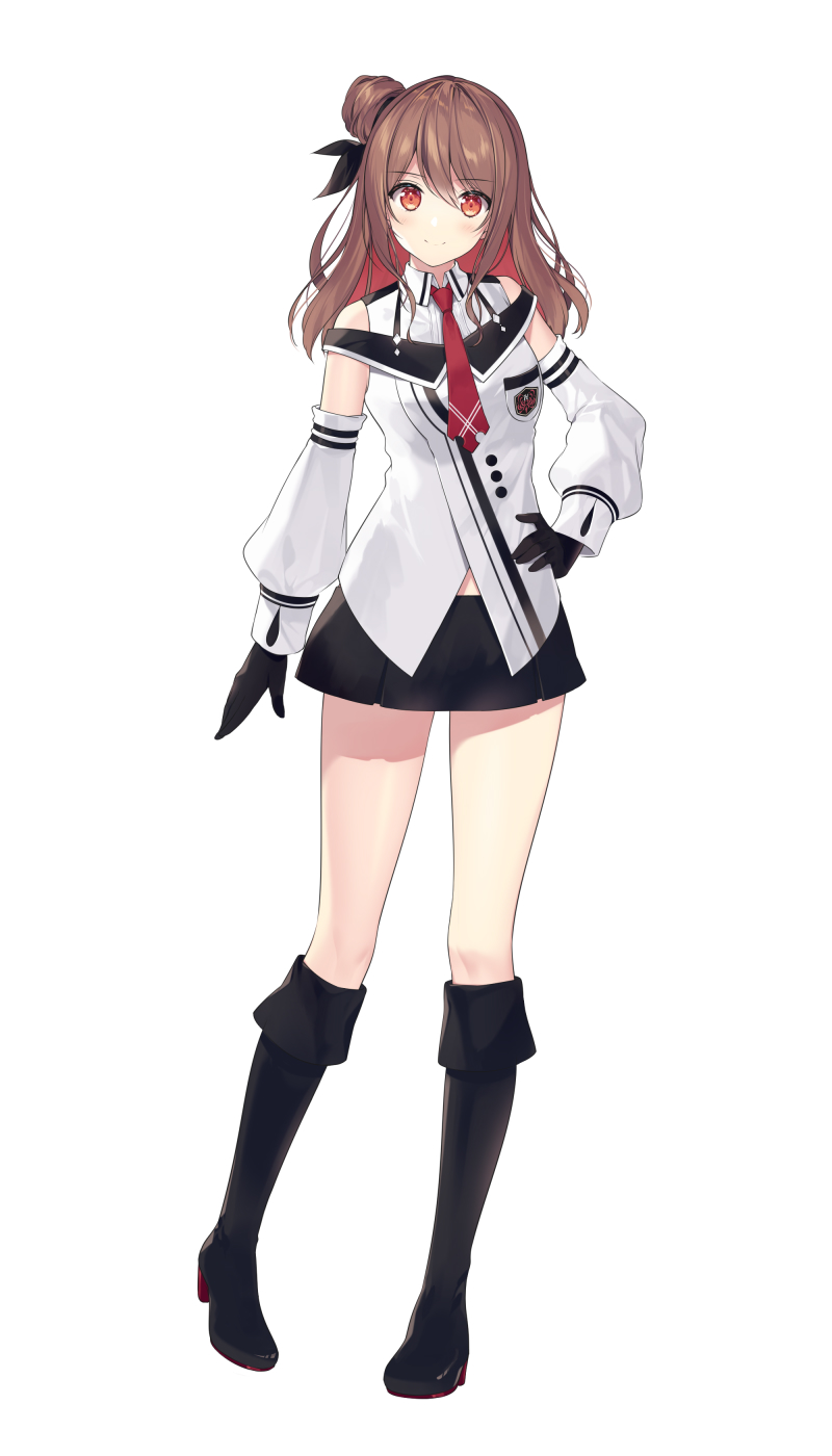 Safebooru - 1girl brown hair highres necomi virtual youtuber yuzuriha ...