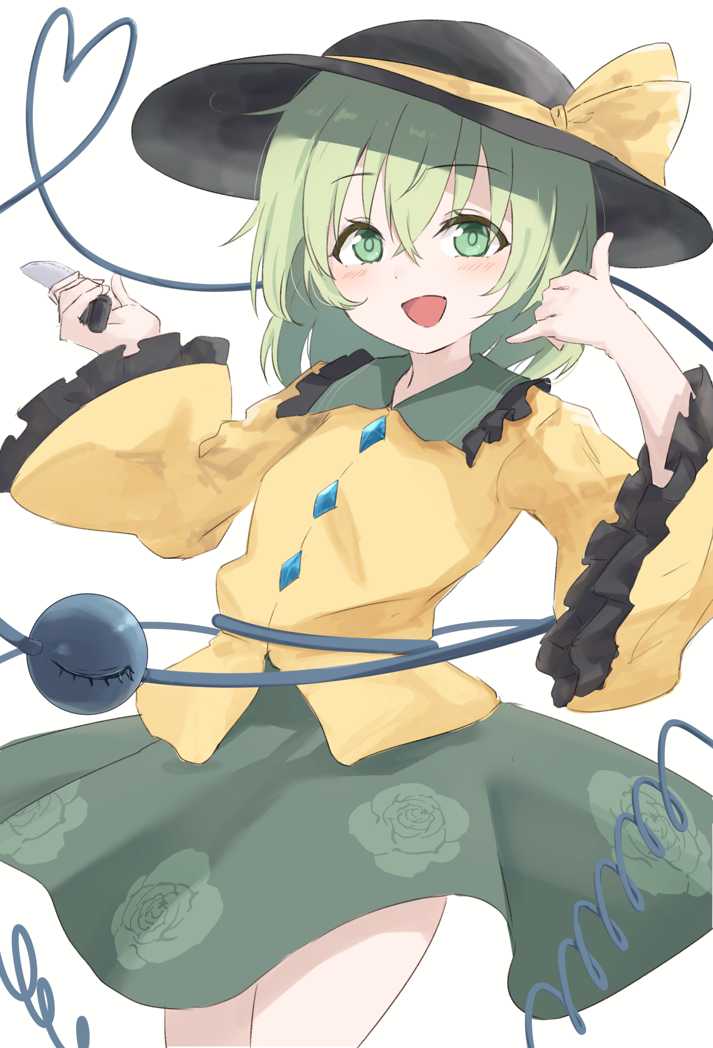 Safebooru - 1girl black hat blush buttons collared shirt commentary ...