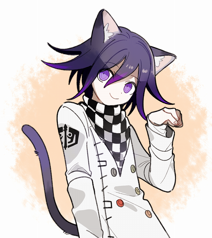 ...long_sleeves looking_at_viewer male_focus new_dangan_ronpa_v3 ouma_kokic...