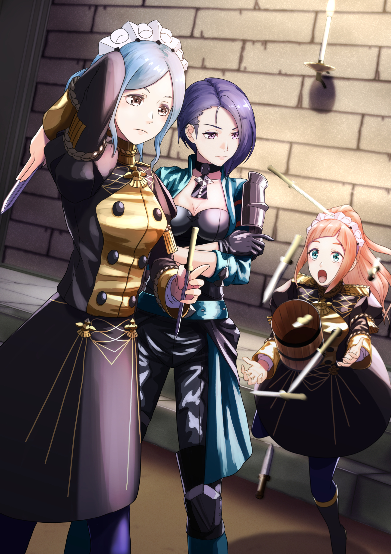 Safebooru 3girls alternate costume felicia (fire emblem) fire emblem