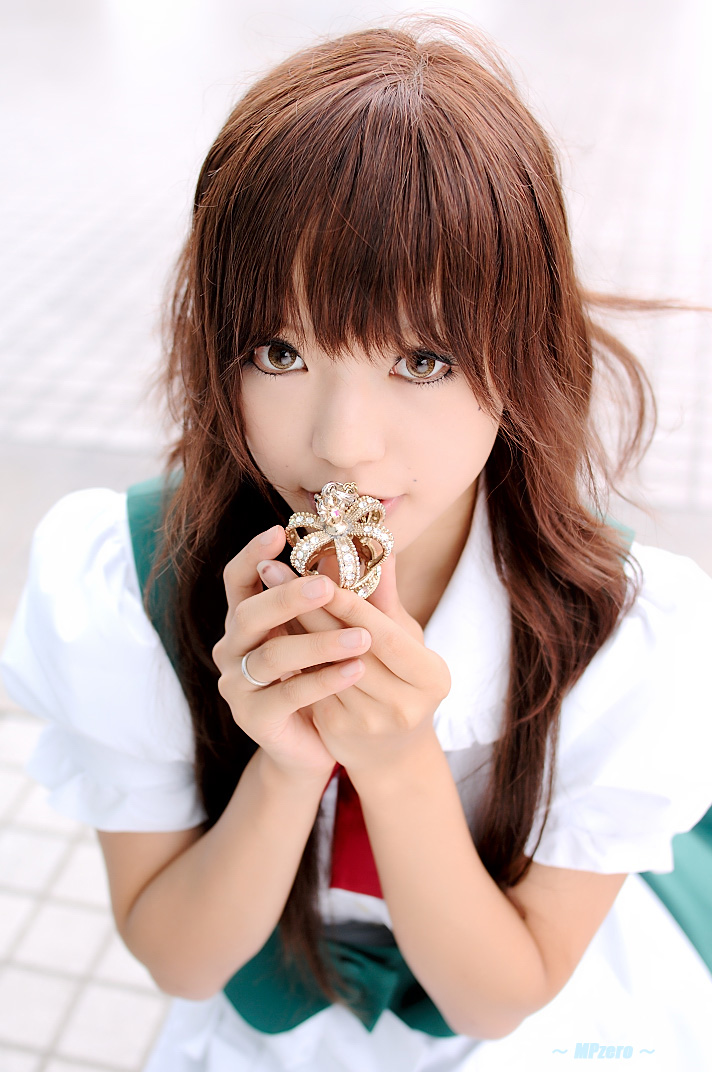 cosplay jewelry kipi-san maid maid_uniform necklace photo ring waist_apron ...