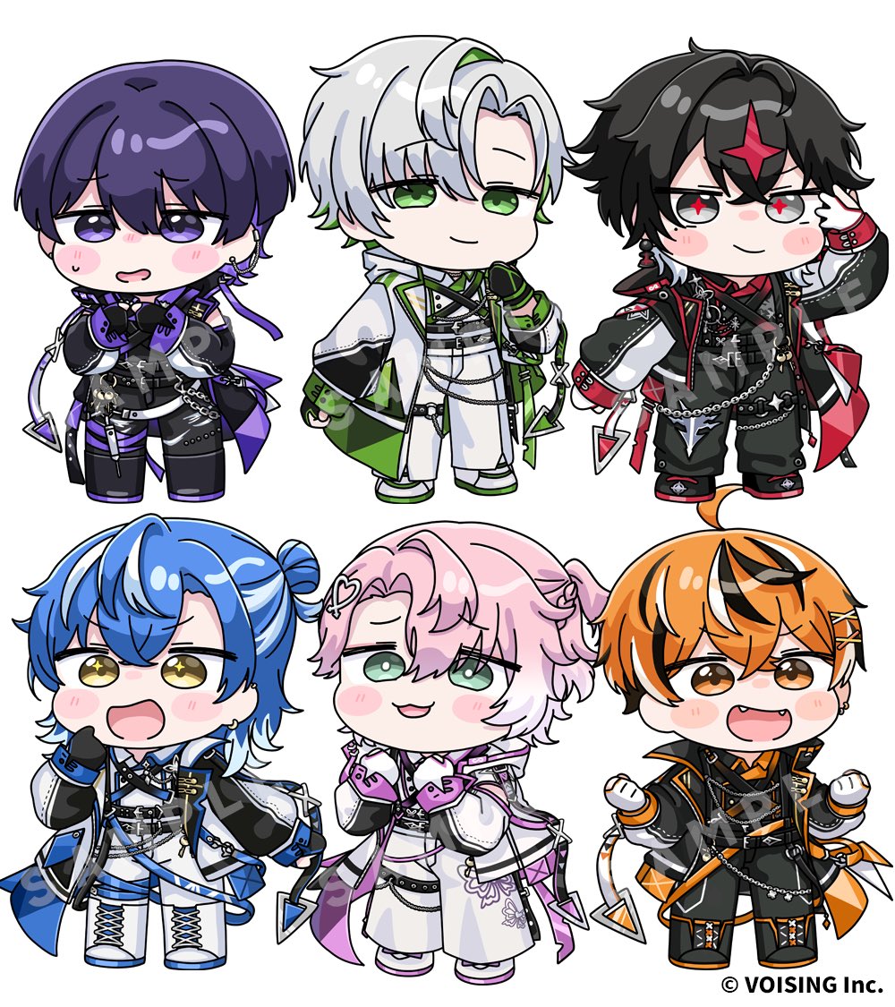 Safebooru - 6+boys amayume remu arkhe arm up black boots black gloves ...