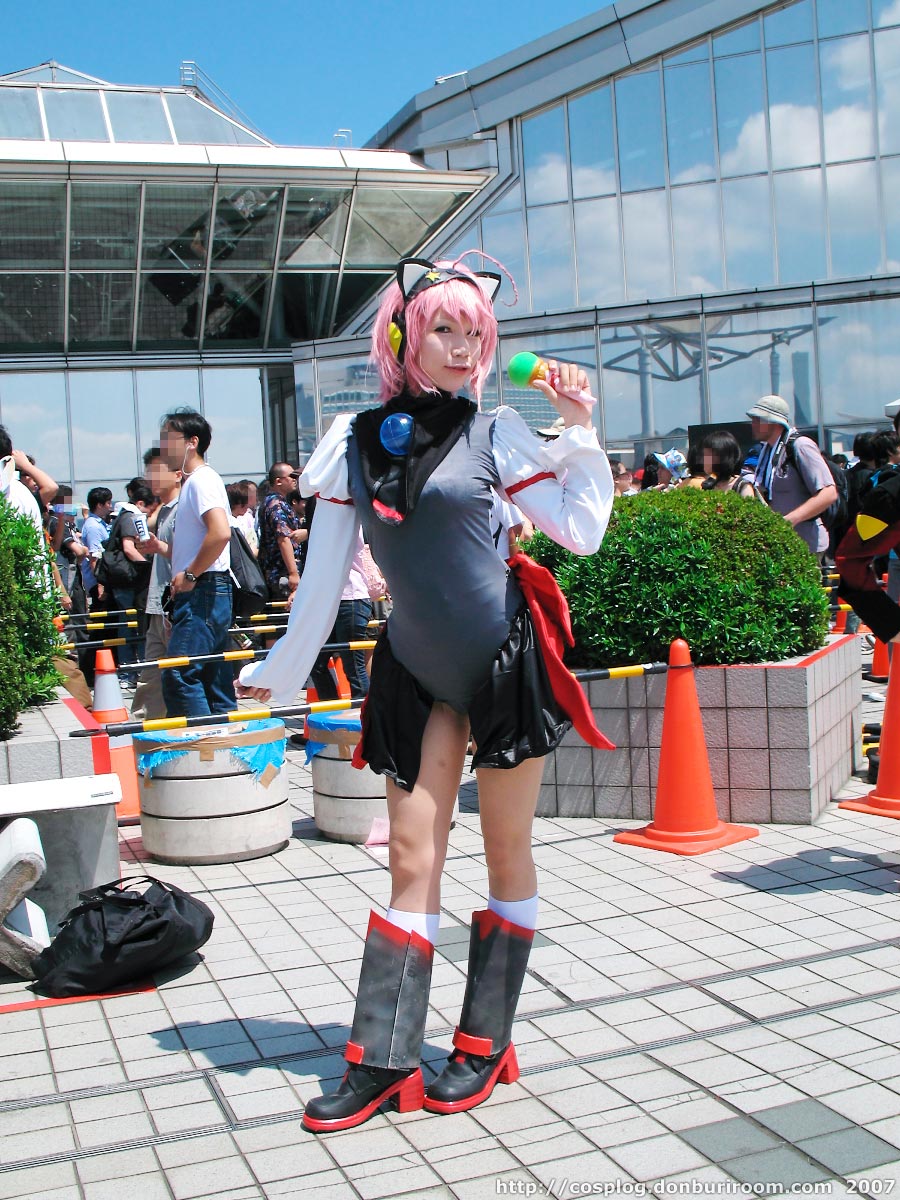 Safebooru ahoge animal ears asian boots cat ears cosplay kneehighs