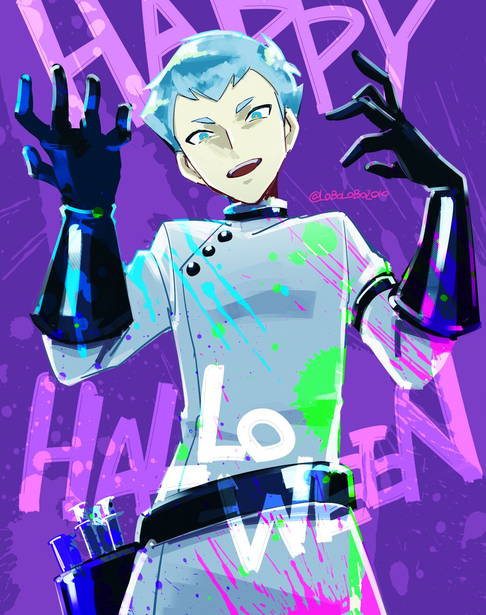 Safebooru 1boy alternate costume aqua eyes aqua hair archer (pokemon