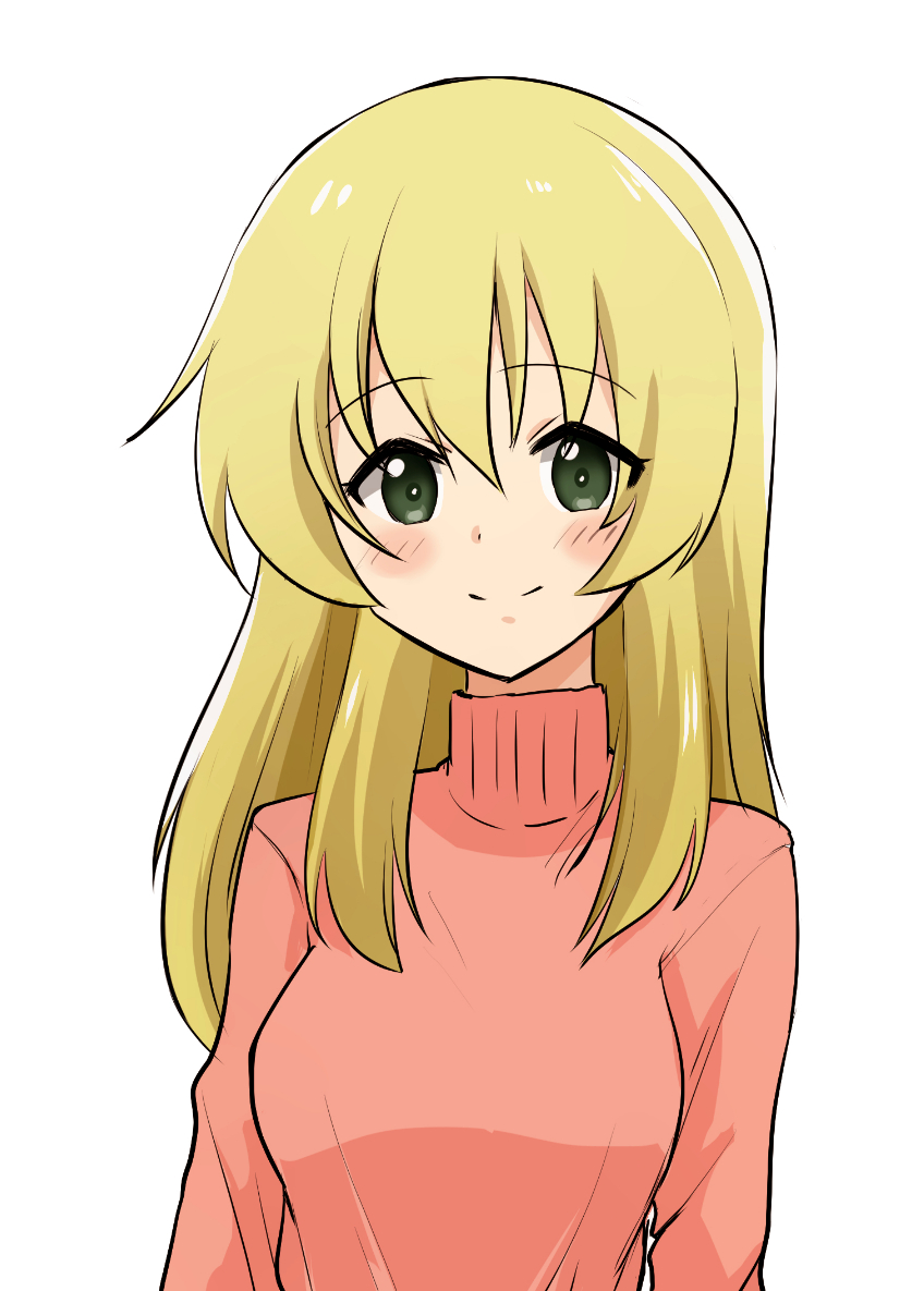 Safebooru 1girl Bangs Blonde Hair Carpaccio Girls Und Panzer Casual Closed Mouth Commentary 