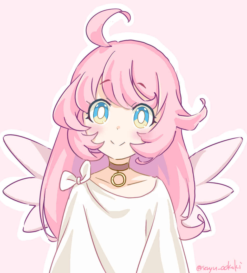 Safebooru - 1girl angel wings anime coloring blue eyes blush eyebrows ...