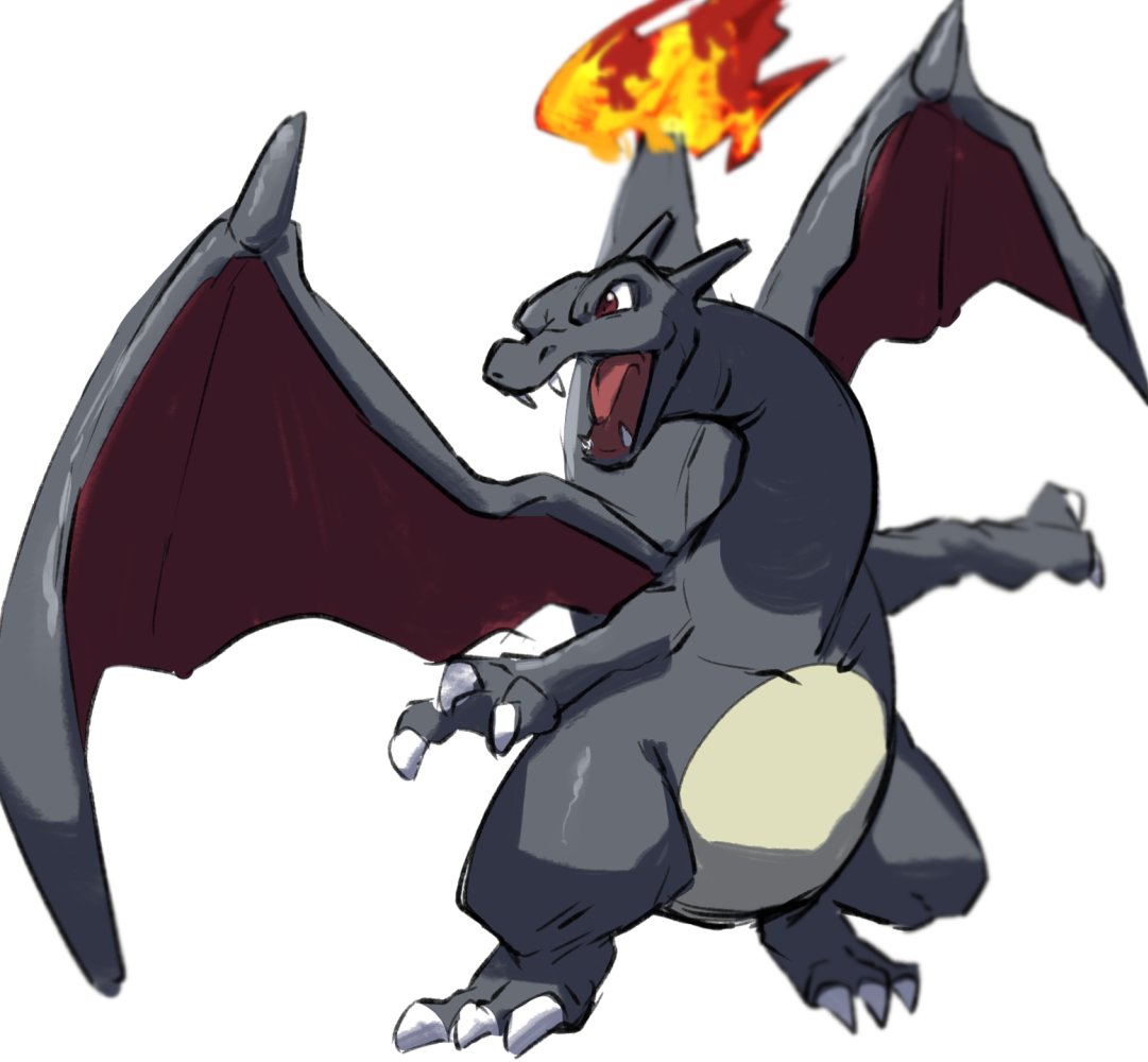 Safebooru - alternate color blurry brown eyes charizard claws fangs ...