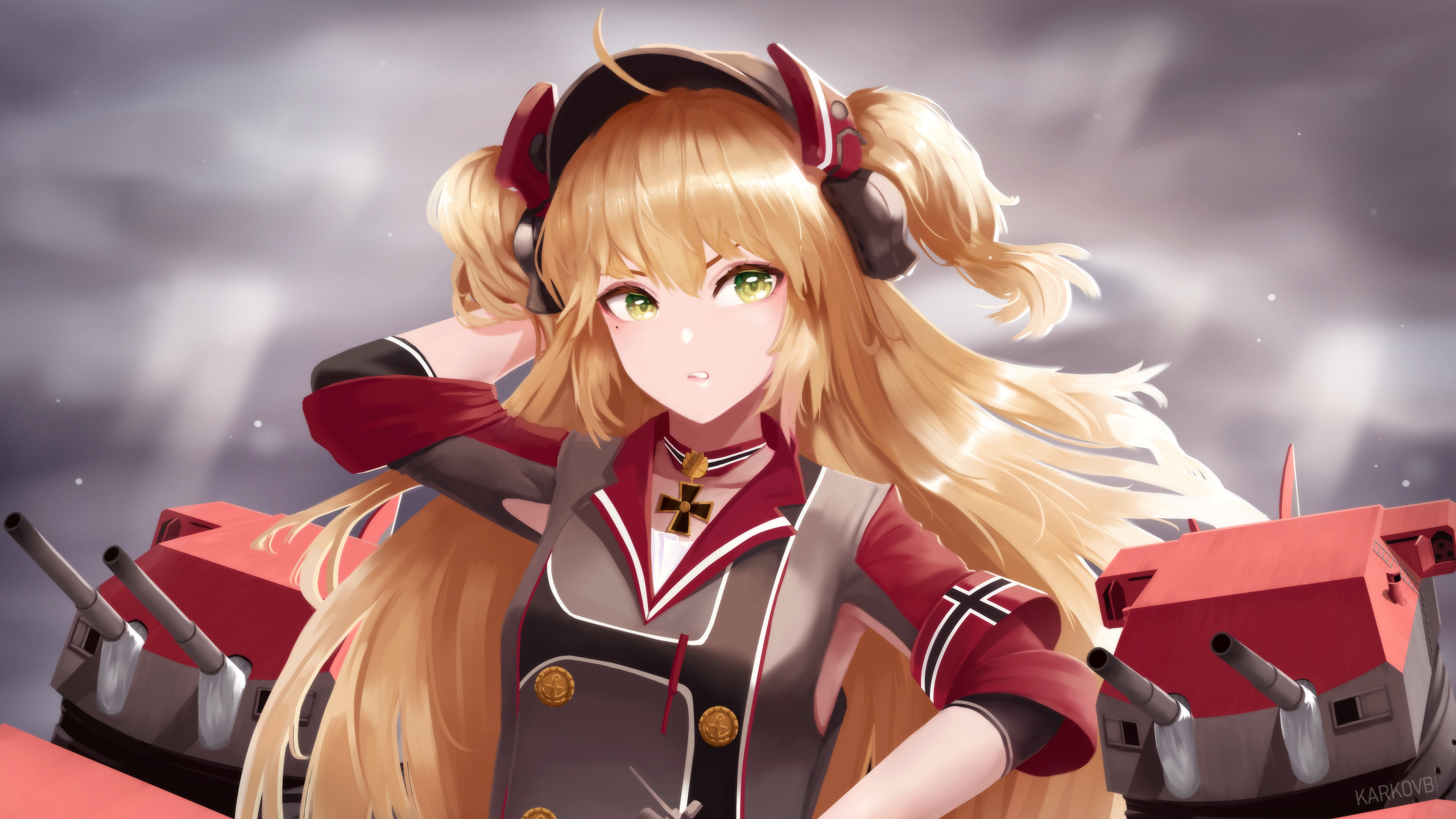 Safebooru - 1girl admiral hipper (azur lane) artillery azur lane blonde ...