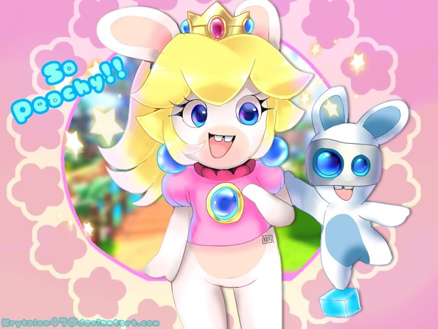 Peach Rabbit Getting Mad Safebooru - 1girl 1other animal artist name blonde hair blue eyes buck ...