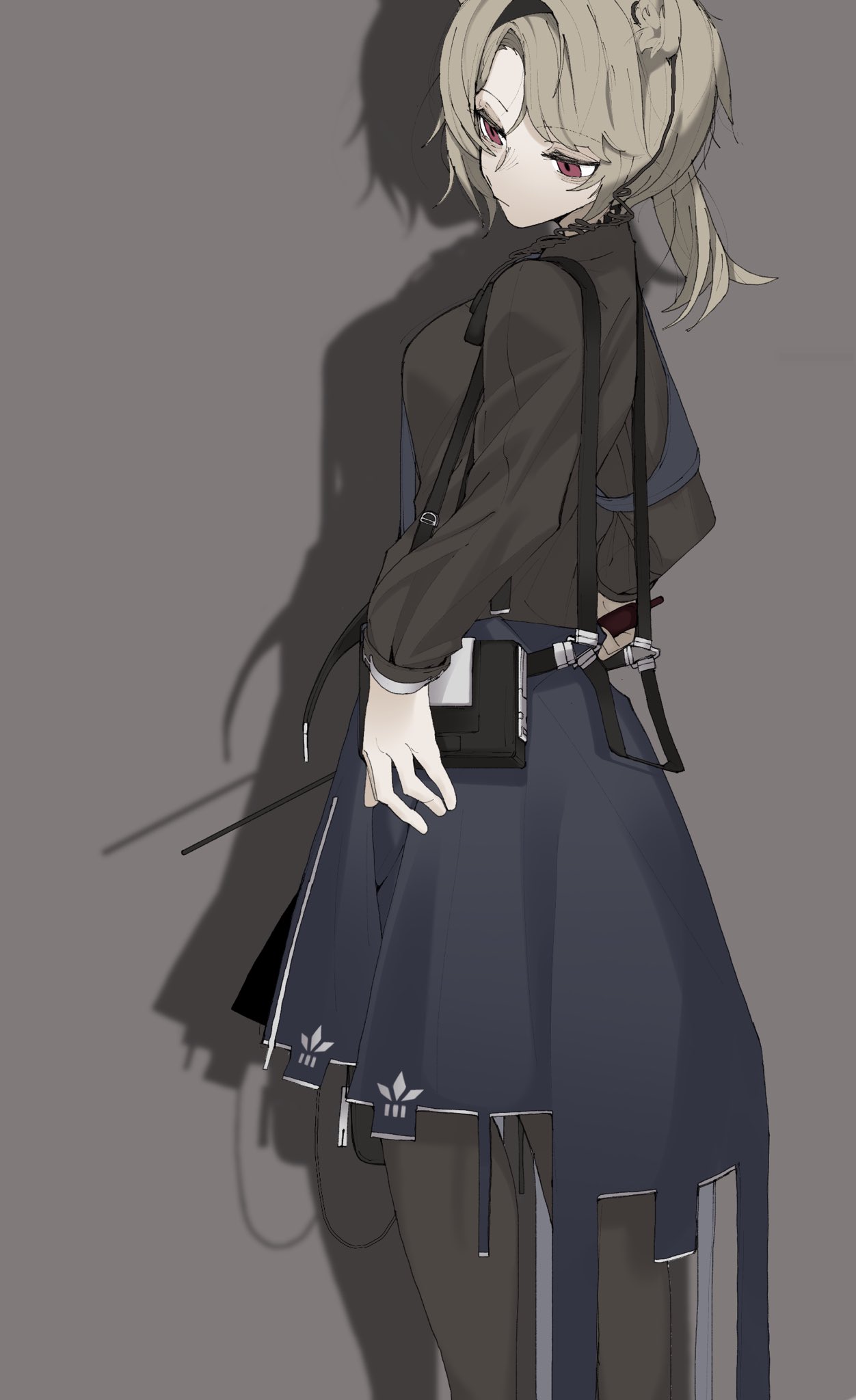 Safebooru - 1girl absinthe (arknights) animal ears arknights bag bangs ...