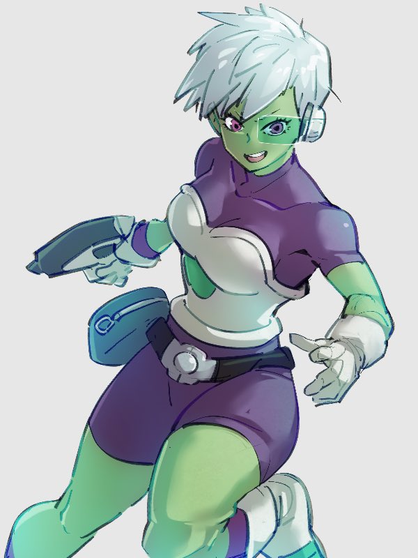 Safebooru - 1girl bodysuit cheelai colored skin dragon ball dragon ball ...