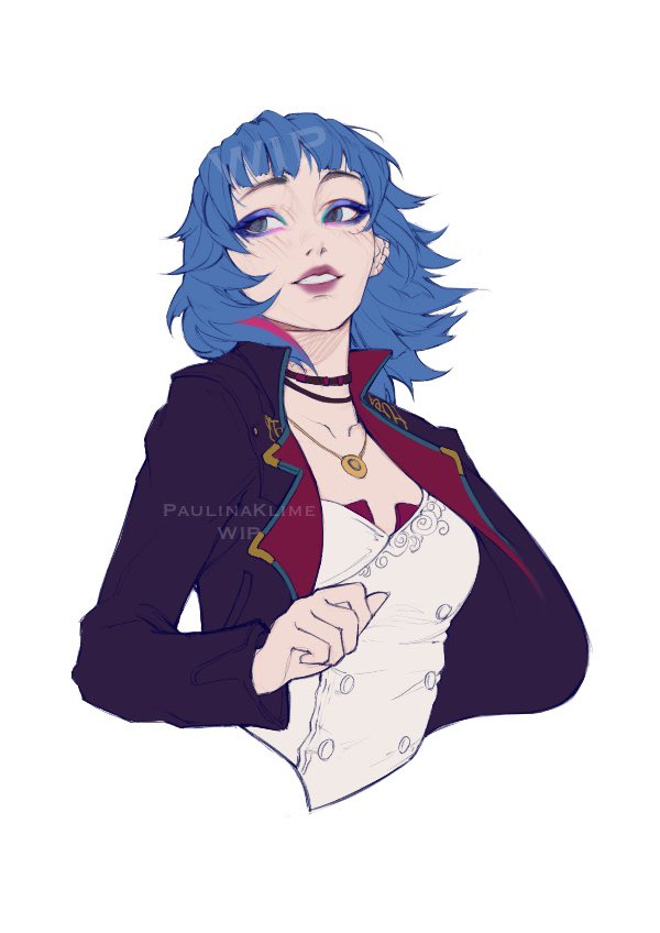 Safebooru - 1girl arcane: league of legends artist name black choker ...