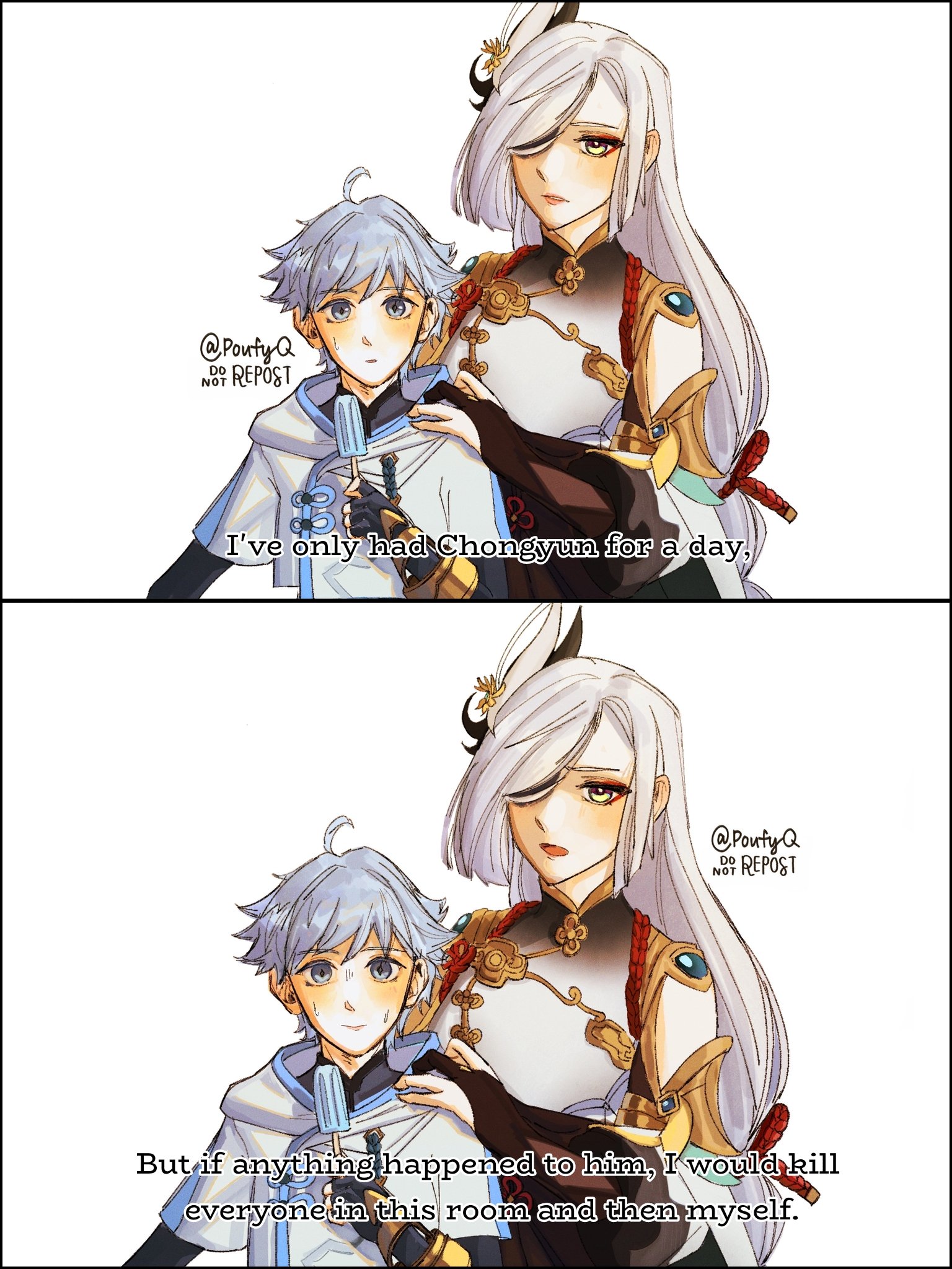 Safebooru - 1boy 1girl age difference aunt and nephew bangs blue eyes ...