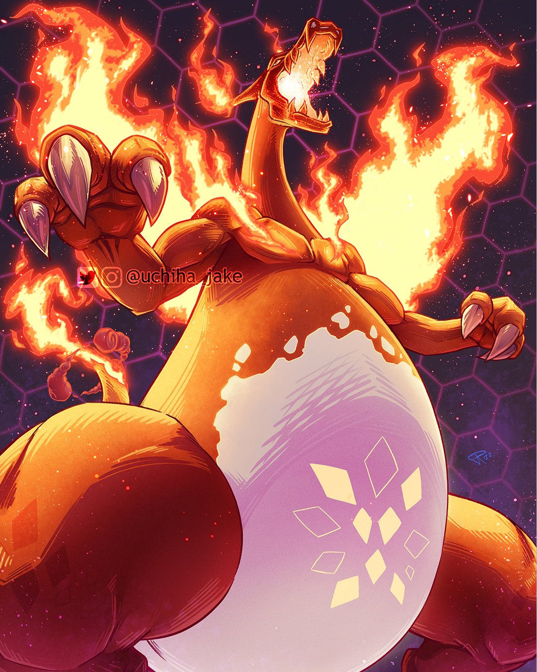 Safebooru - charizard claws commentary english commentary fire flame ...