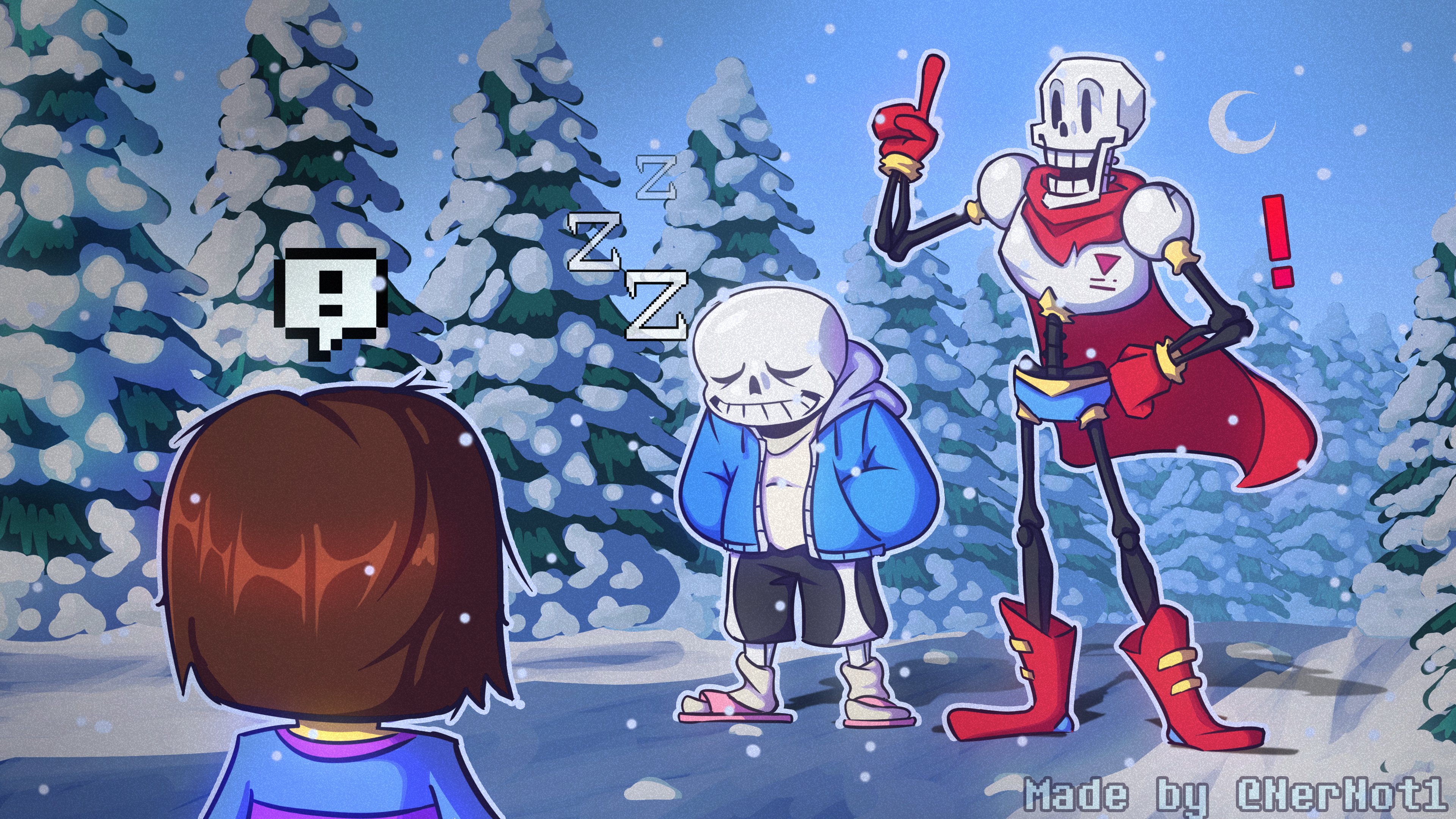 Undertale Exclamation Safebooru - ! 1other 2boys 2d ambiguous gender armor artist name back ...