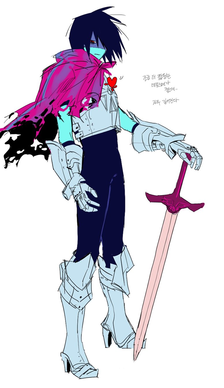 Safebooru - 1other armor armored boots armored gloves blue hair blue ...