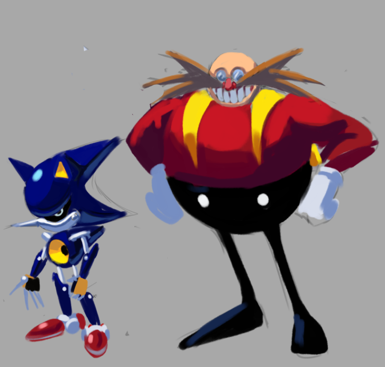 Safebooru - 2boys bald classic eggman clenched hands commentary dr ...
