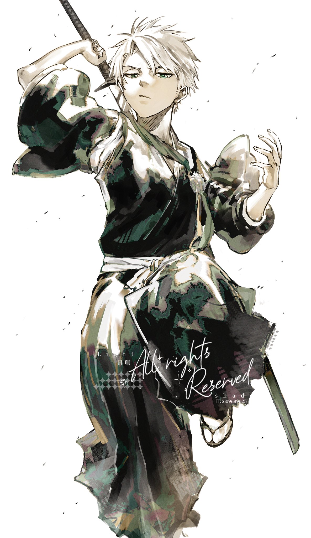 Safebooru - 1boy black hakama bleach commentary english commentary ...