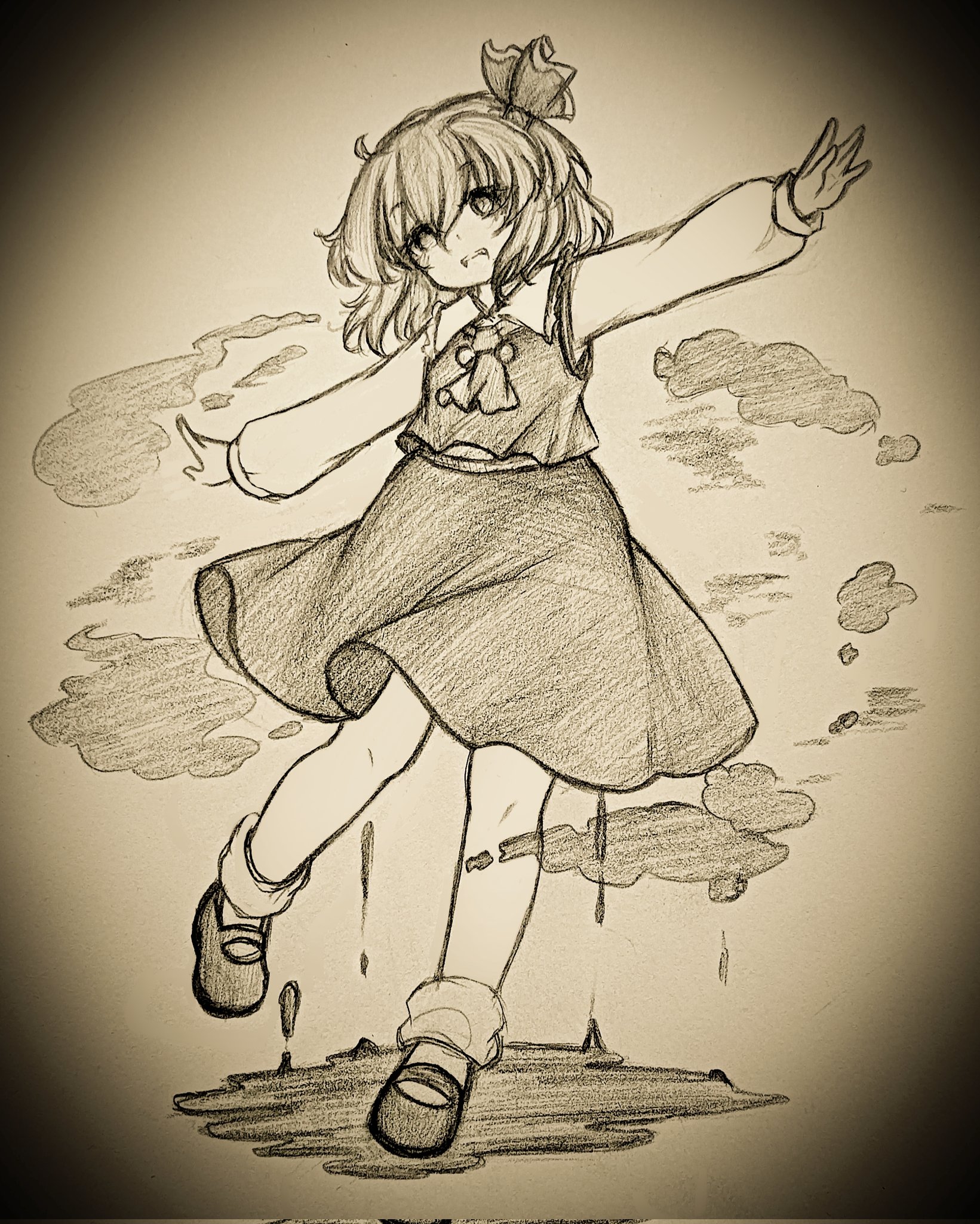 Safebooru - 1girl ascot bobby socks commentary corrupted twitter file ...