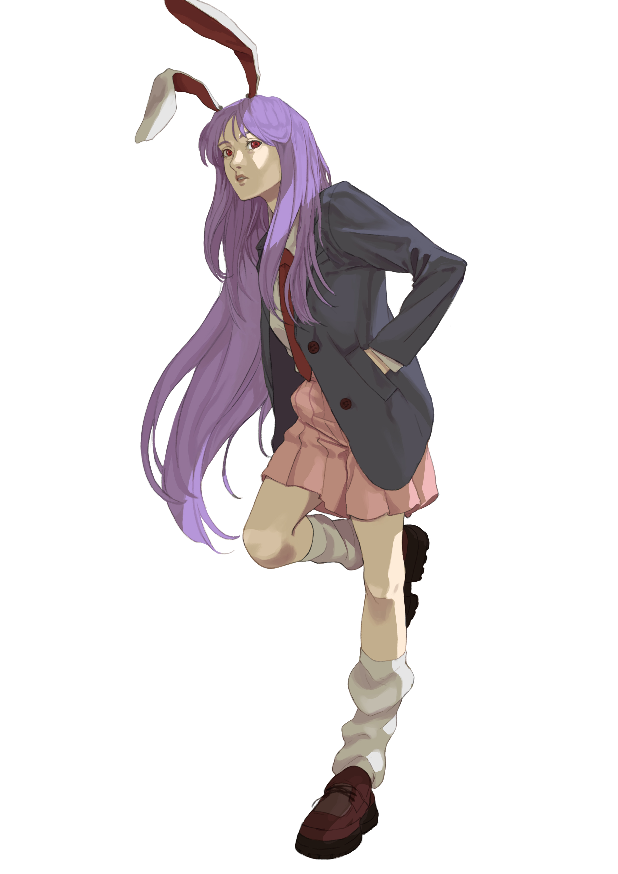 Safebooru - 1010kman 1girl absurdres animal ears blazer commentary ...