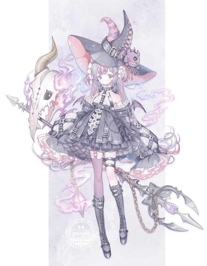 safebooru-1girl-ajicoma-armpit-crease-artist-name-bangs-bare