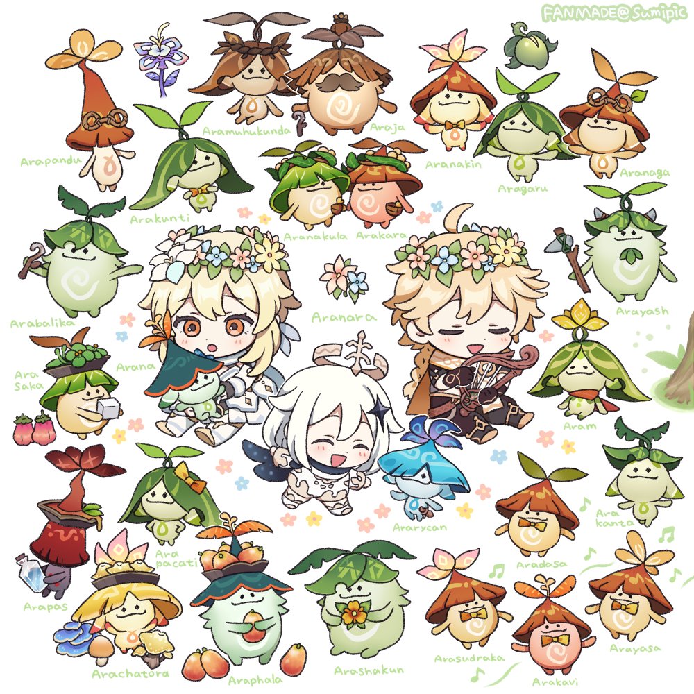 Safebooru 1boy 2girls Aether genshin Impact Aranara genshin Impact Safebooru 1boy 2girls Aether genshin Impact Aranara genshin Impact