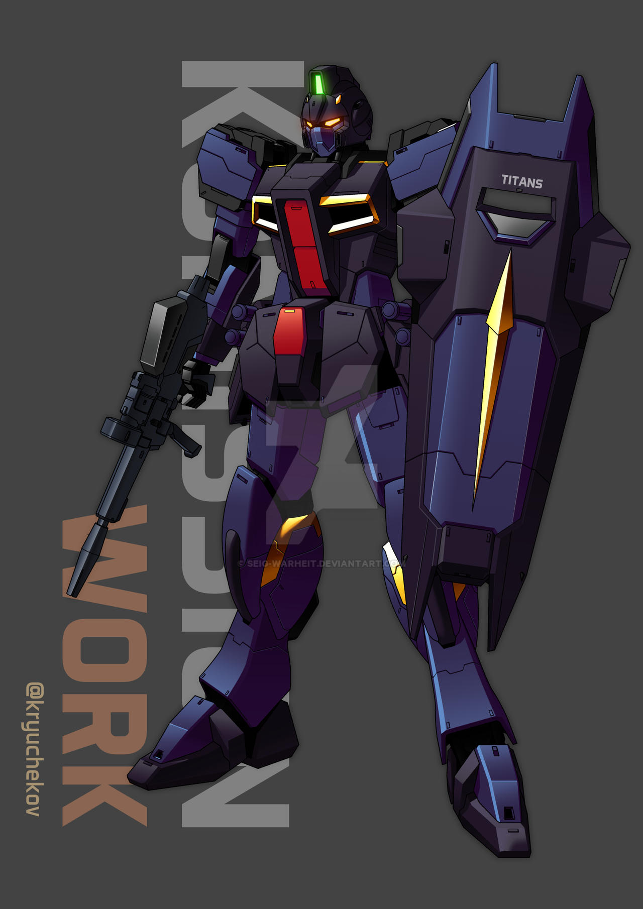 Safebooru - beam rifle commission dagger noble energy gun english ...