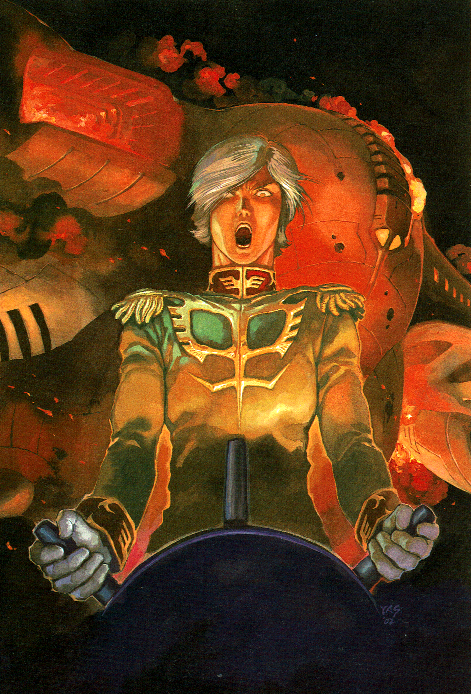 Safebooru - garma zabi gundam highres insignia mecha military uniform ...