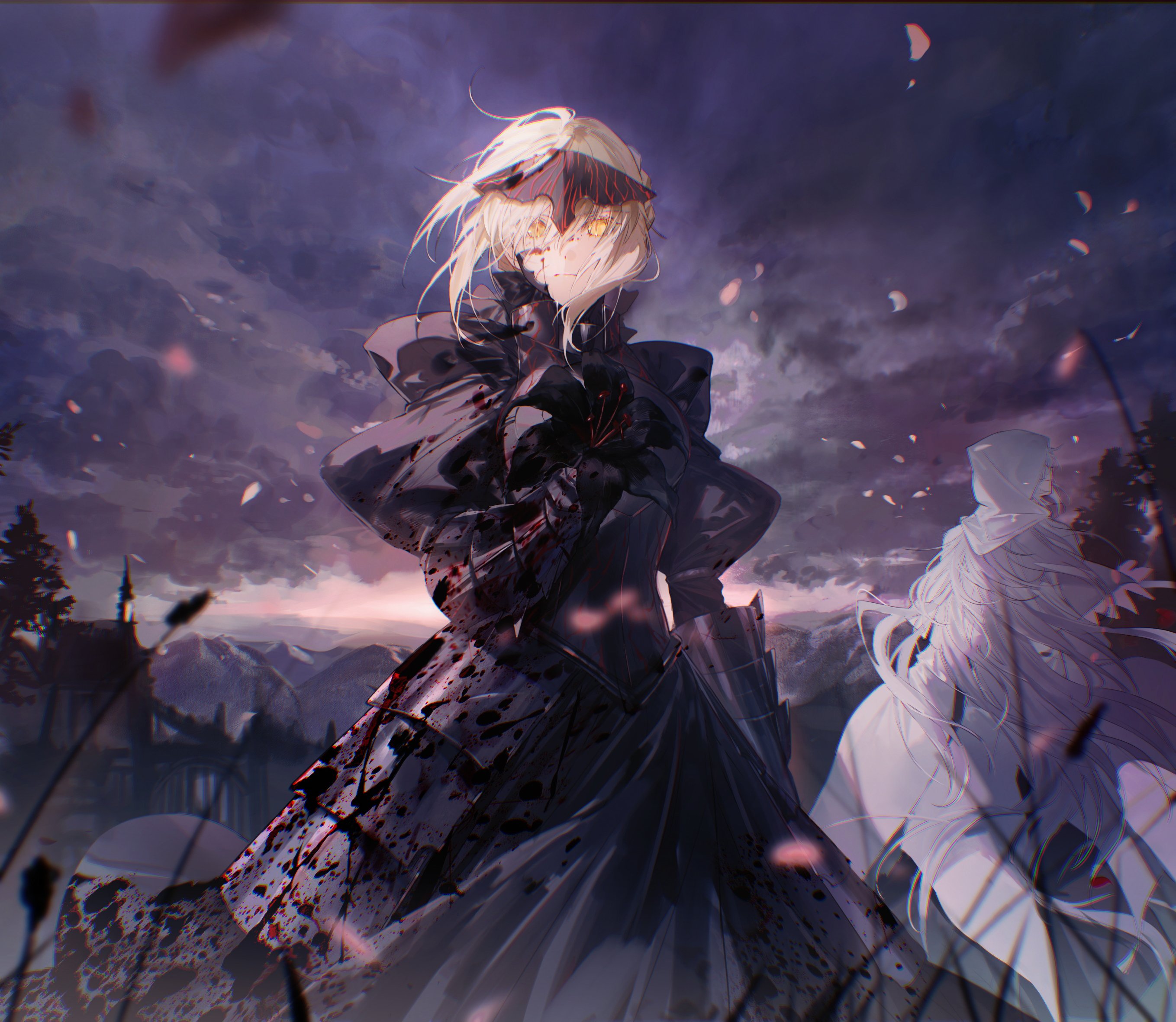 Safebooru - 1boy 1girl armor armored dress artoria pendragon (fate ...