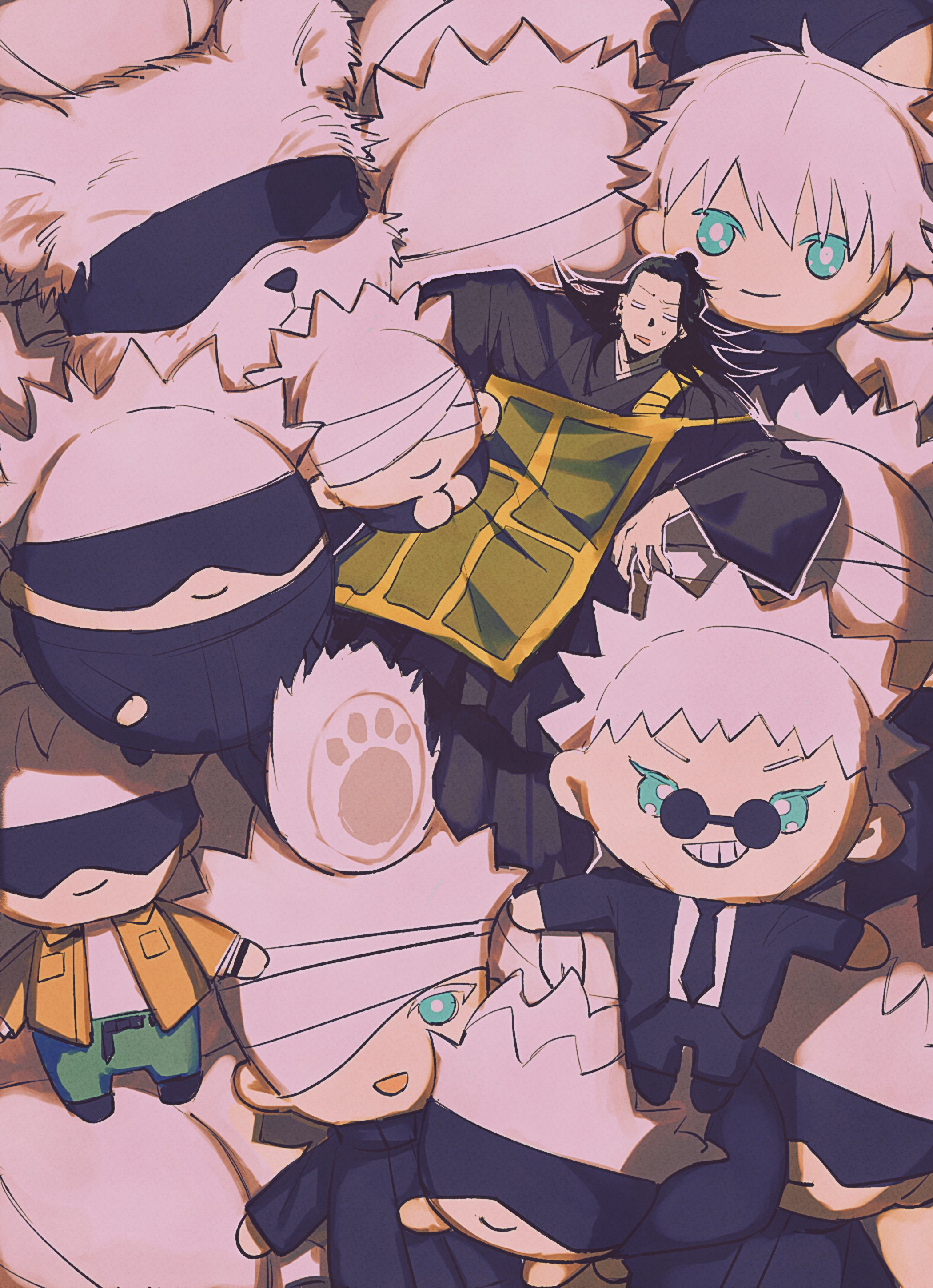 Manga Anime | Suguru Getou Getou Suguru Geto Suguru 夏油傑 Black Hair Brown Eyes Earrings Exposed Forehead Gauge Earrings Hair Strand in Face Kimono Long Hair Ponytail Sandals Barrier Powers Curse User Martial Arts Three-Section Staff User Sakurai, Takahiro Santana, Wesley Lang, Lex Strempler, Christian Le Minoux, Martial Maestroni, Omar Deutelmoser, Matthias
 - Chapter