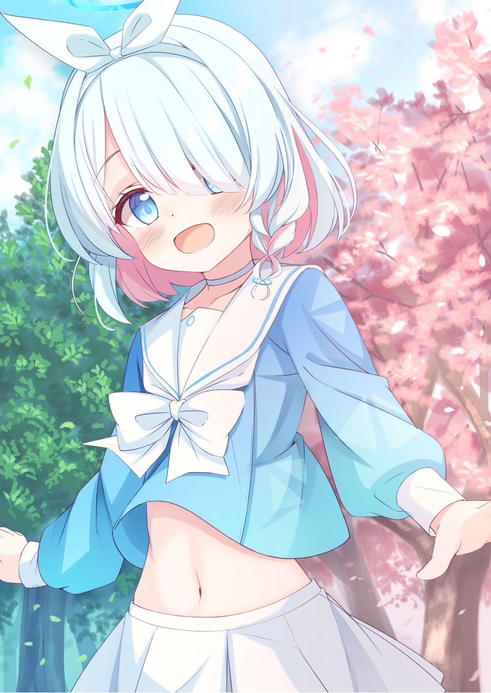 Safebooru - 1girl :d arona (blue archive) blue archive blue eyes blue ...