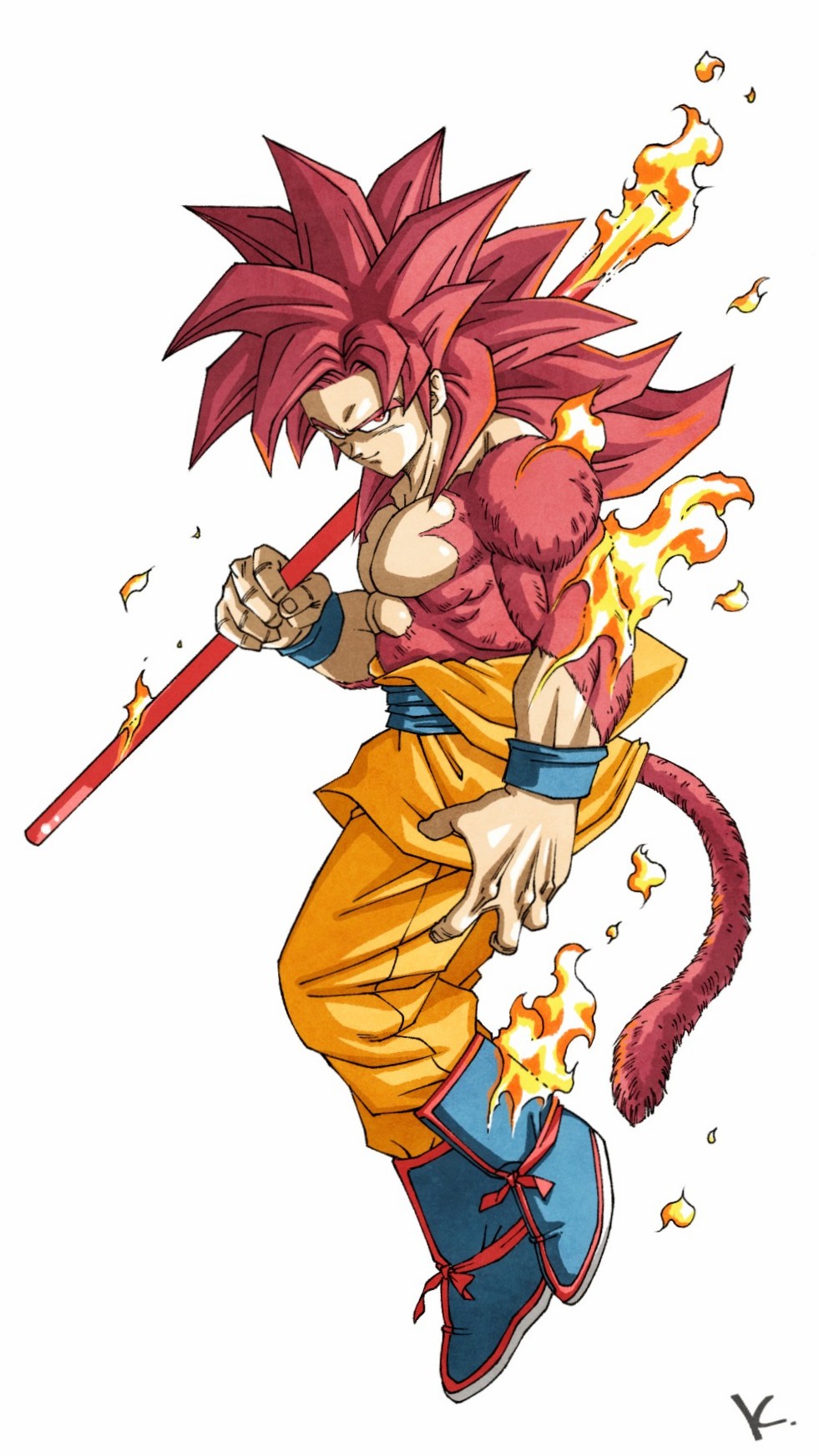 Safebooru - 1boy blue boots boots dragon ball dragon ball daima fire ...