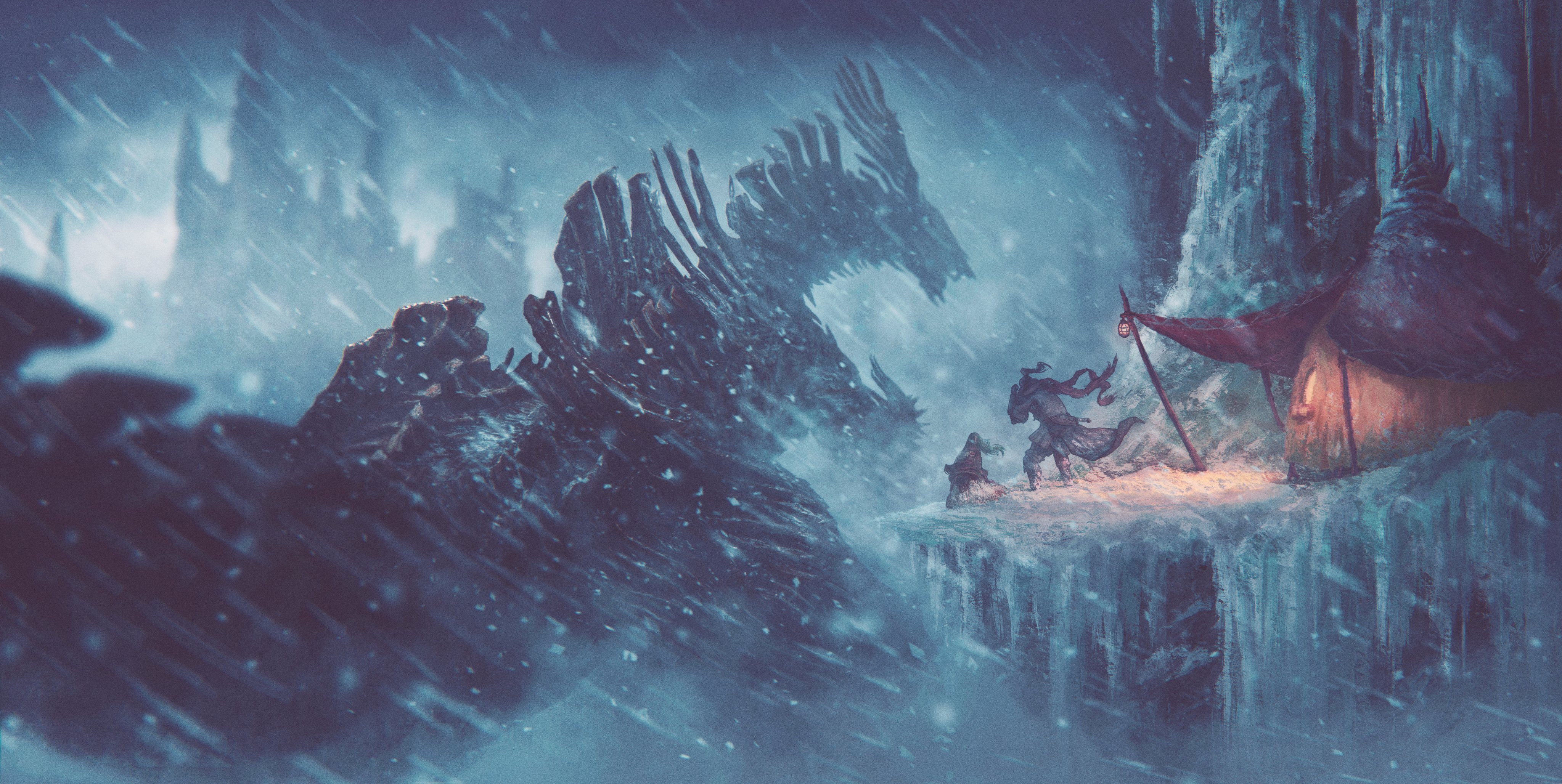 Safebooru - 2others absurdres character request dragon giant giant ...