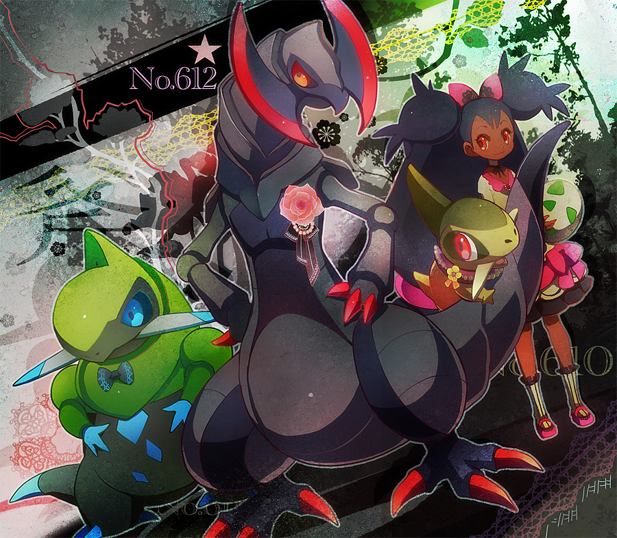 Safebooru - alternate color aqua eyes axew black bow black bowtie black ...