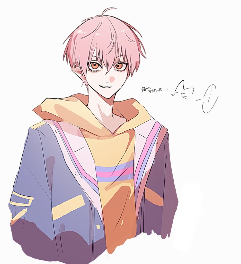Safebooru - ... 1boy ahoge blue jacket eyelashes hair between eyes hood ...
