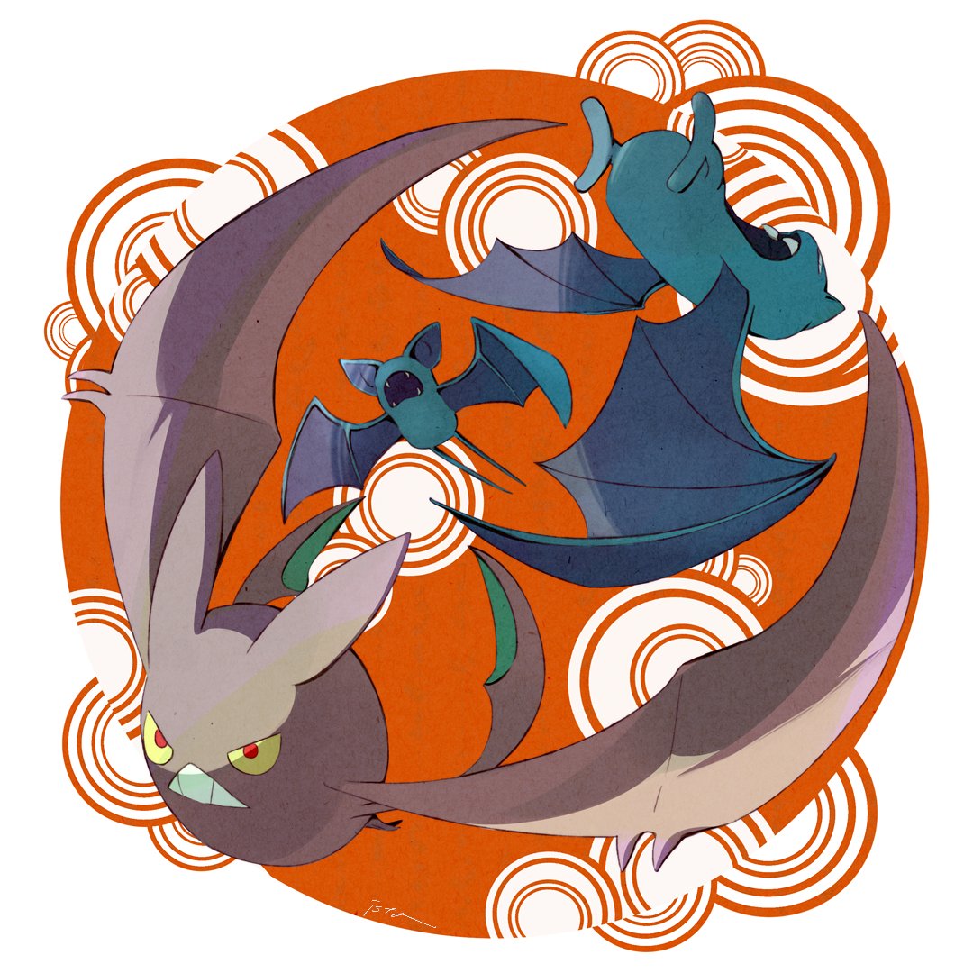 Safebooru - colored sclera commentary request crobat evolutionary line ...