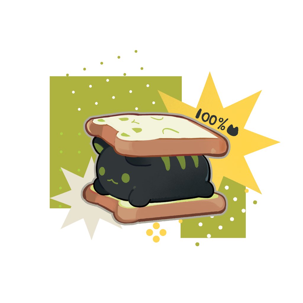Chibi Index Safebooru - :3 animal hands arknights black cat bread bread slice cat ...