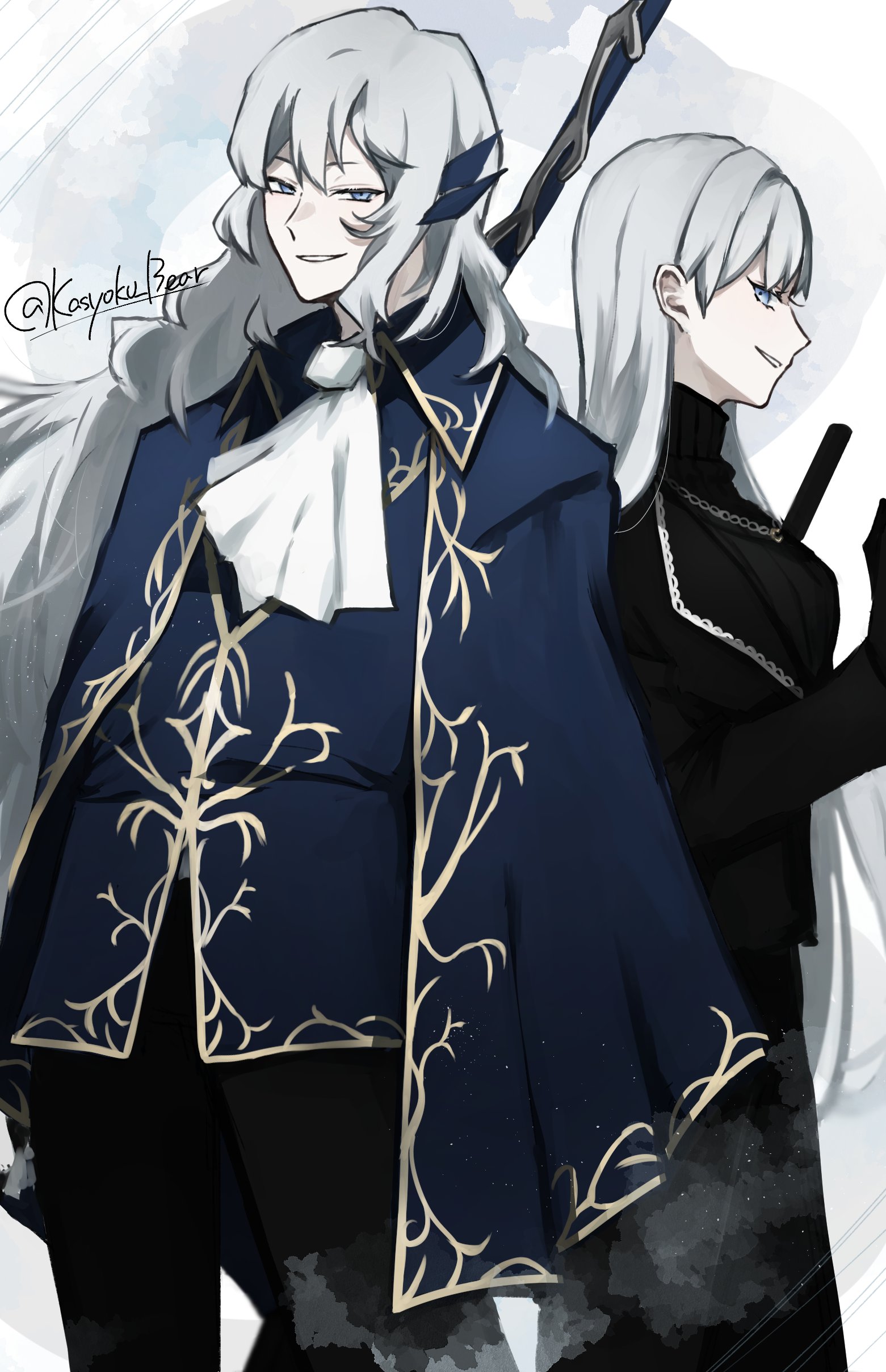 Safebooru - 1boy 1girl absurdres angelica (project moon) argalia ...